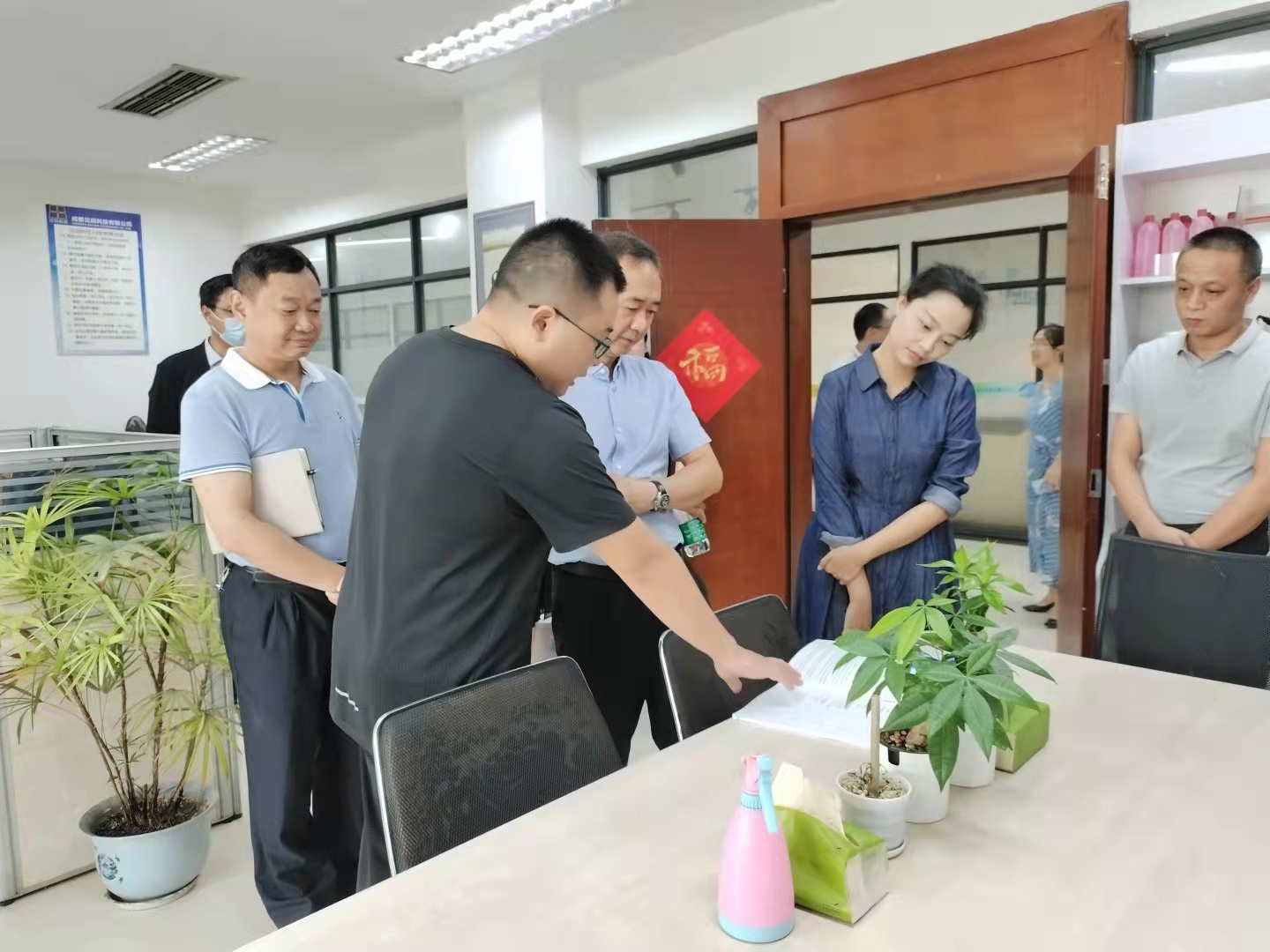 省就业服务管理局领导，莅临见田科技视察指导